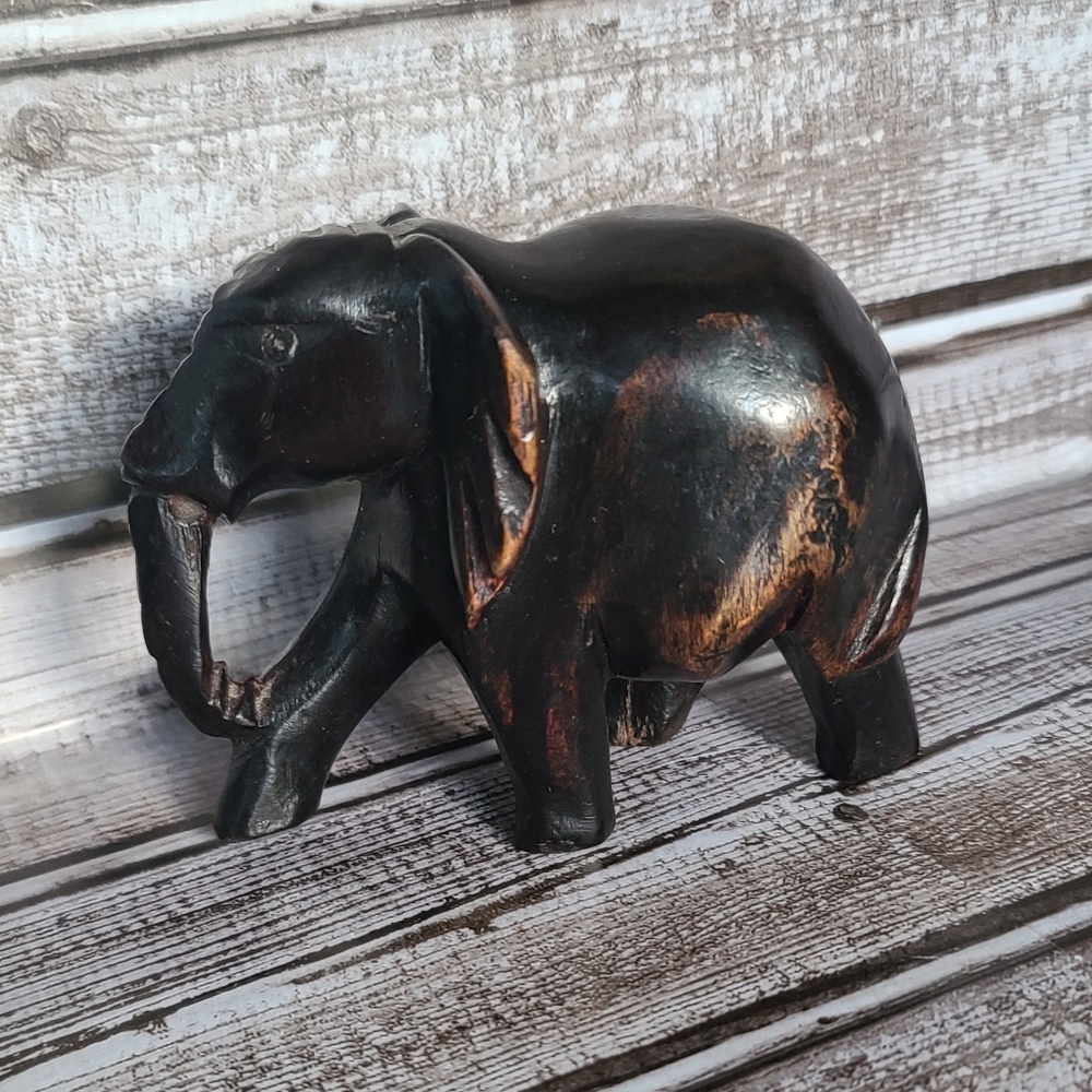 2 For $18 Resin Elephant Figurine 3"